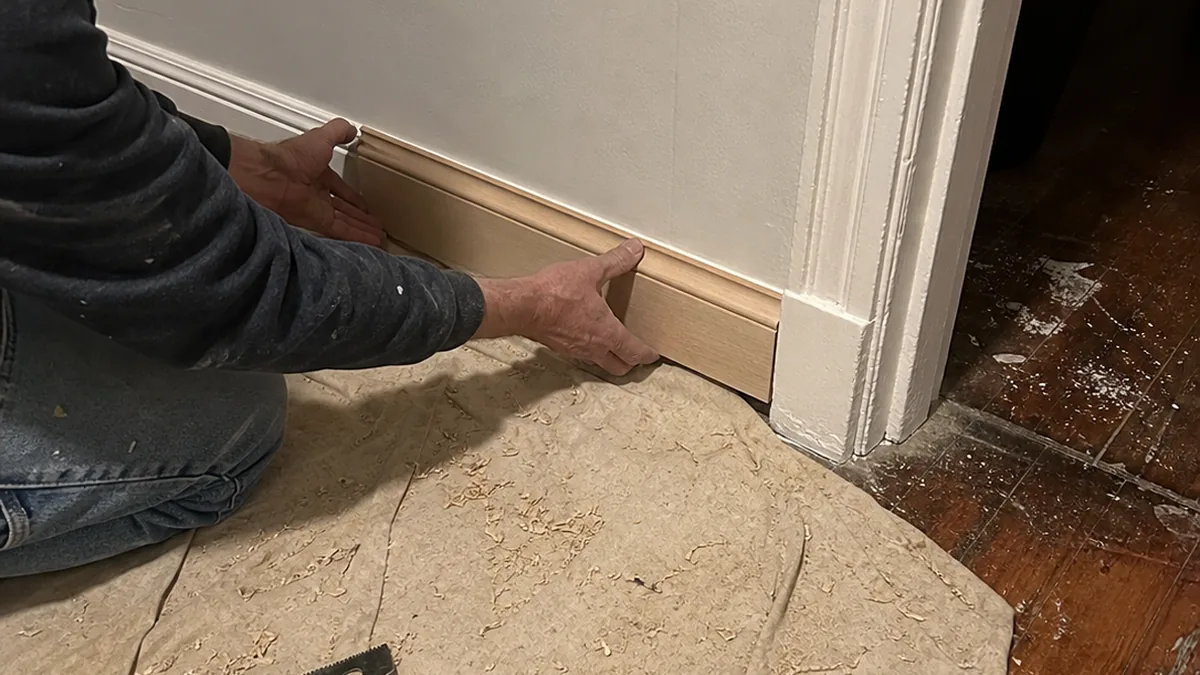 Period trim fitting matching coal-era older home Scranton Pennsylvania Lackawanna County 1920s profile baseboard Tony
