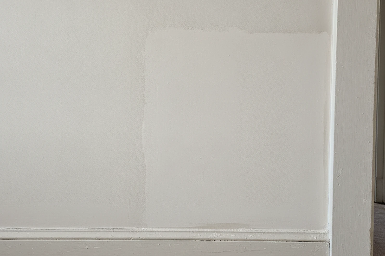 Completed invisible plaster patch Scranton Pennsylvania Lackawanna County coal-era older home Tony repair match
